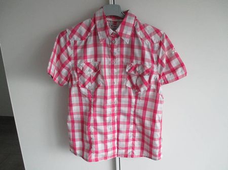 Bluse/Wanderbluse von McKinley, Gr. 38-fuchsia-silber-weiss
