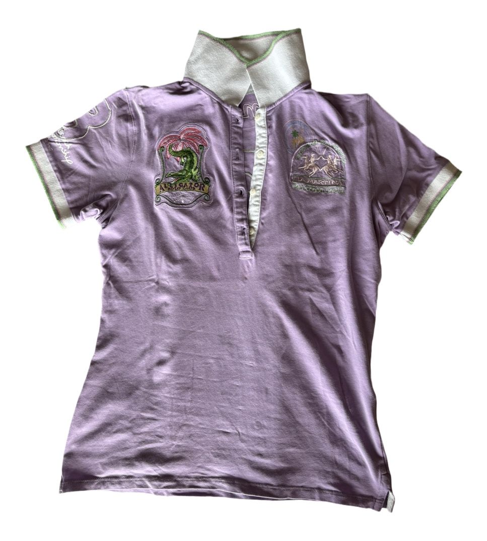 La Martina Polo-Shirts: Polo La Martina Miami Beach violet L – Gebraucht aus Dotzigen von SecondHandGems