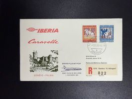 Iberia Erstflugbrief Genf - Palma De Mallorca 1965
