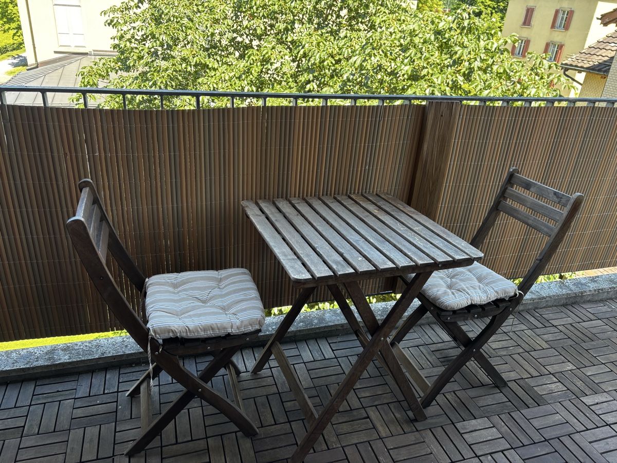 Ikea Tischset: IKEA Askholmen Gartentisch und Klappstühle Holz – Gebraucht aus St. Gallen von joh_m72m