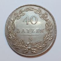 40 Batzen 1798 S Helvetische Republik vz-stgl