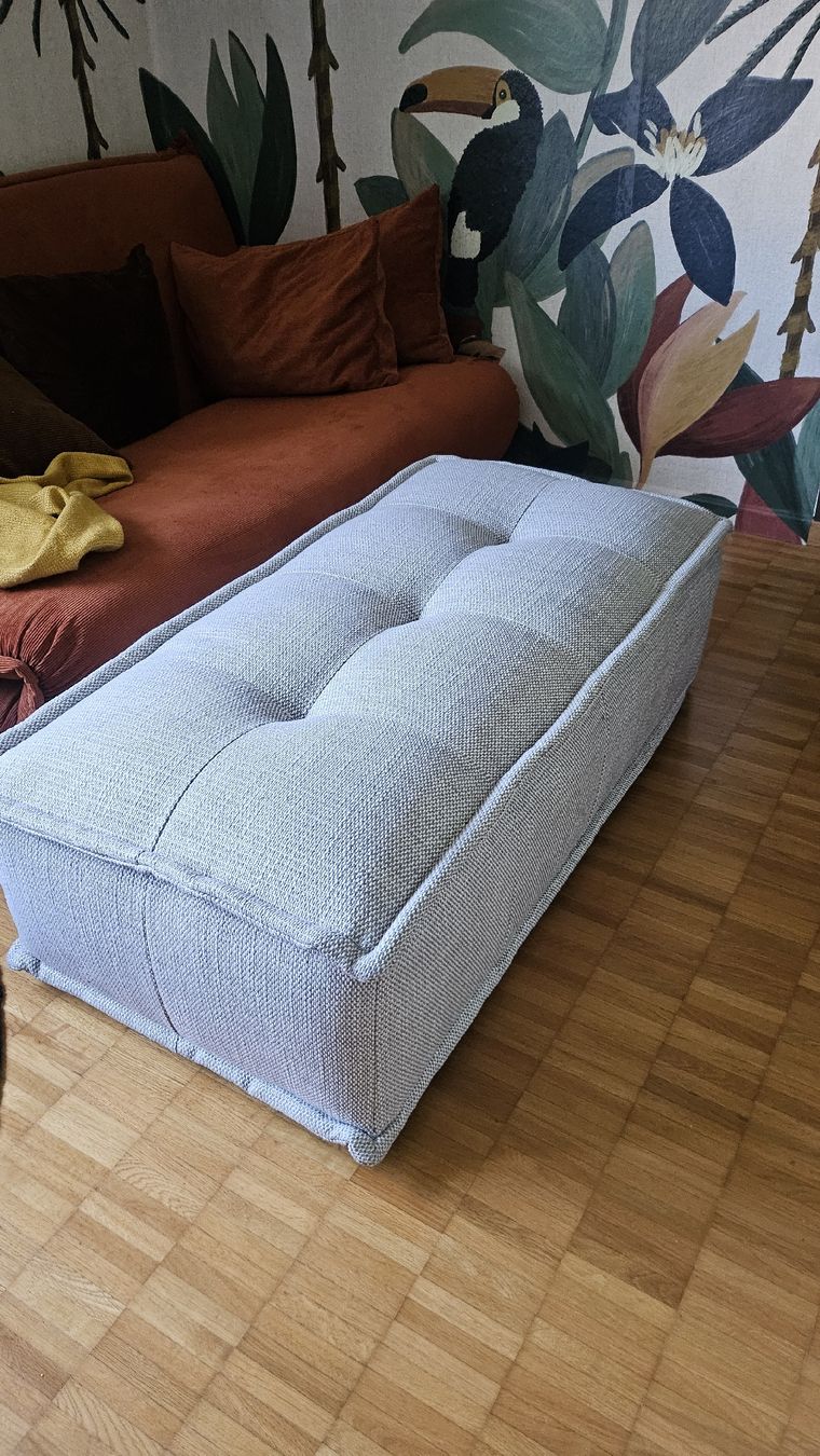 Maisons du monde Sedie a sdraio: Modulares Sofaelement / Pouf, grau, 115cm L, Top Zustand – Nuovo (secondo la descrizione) da Bülach venduto da ane_yn2b 1