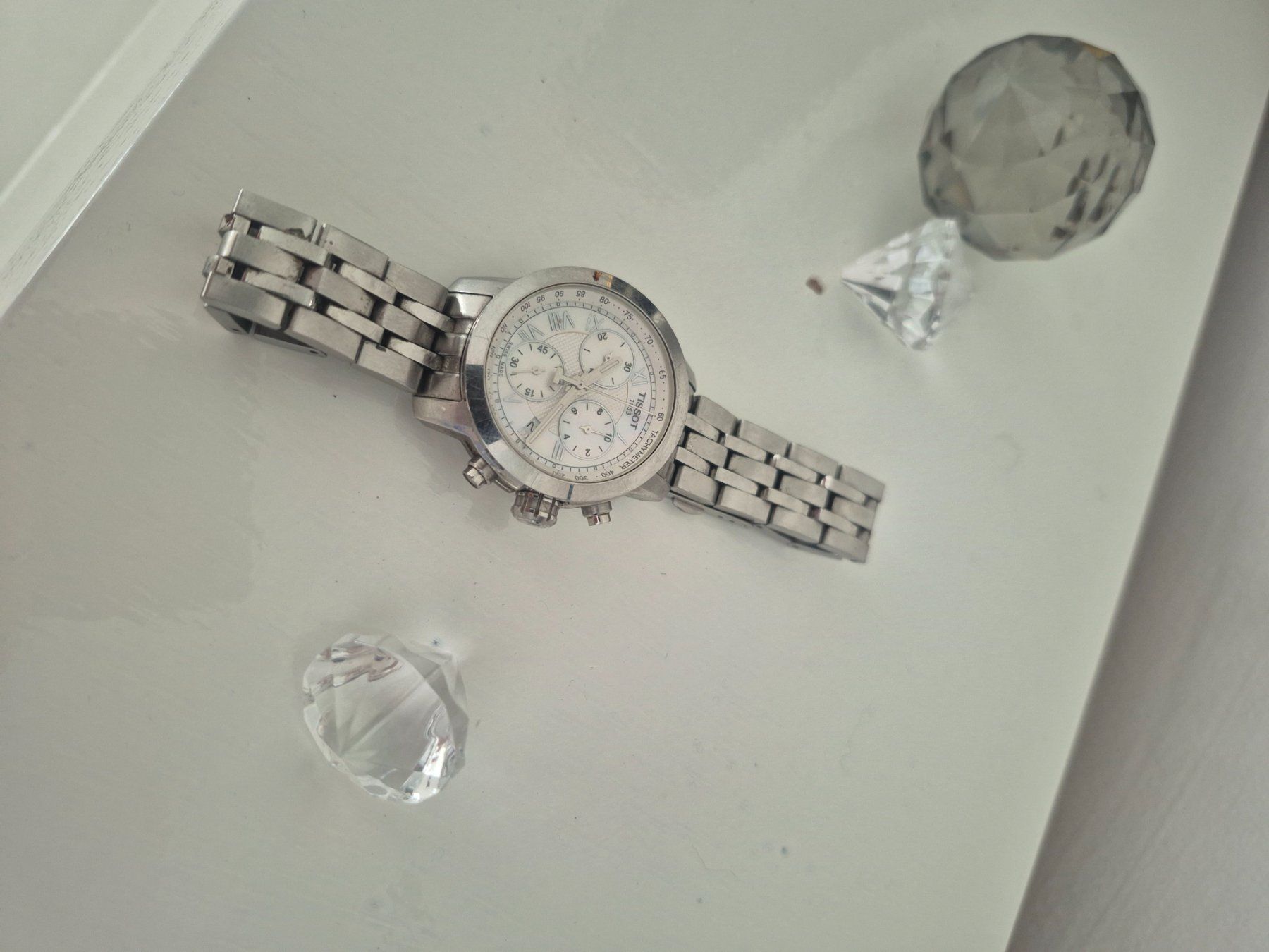 Tissot Montres: Tissot PRC 200 Lady Chronograph Perlmutt & Box – D'occasion à Fislisbach par jan_bs22 9