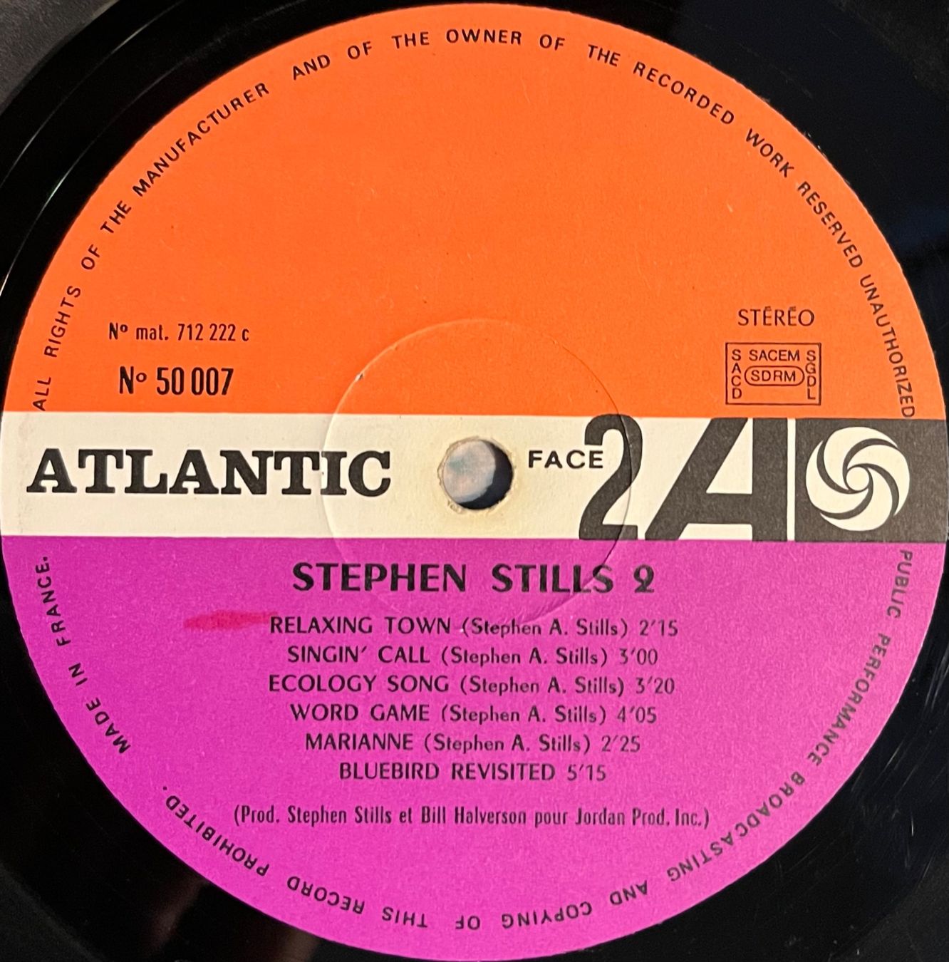 Vinyles: STEPHEN STILLS - STEPHEN STILLS 2 - 33 Tours – D'occasion à Bussigny par vinyl-pas-cher 4