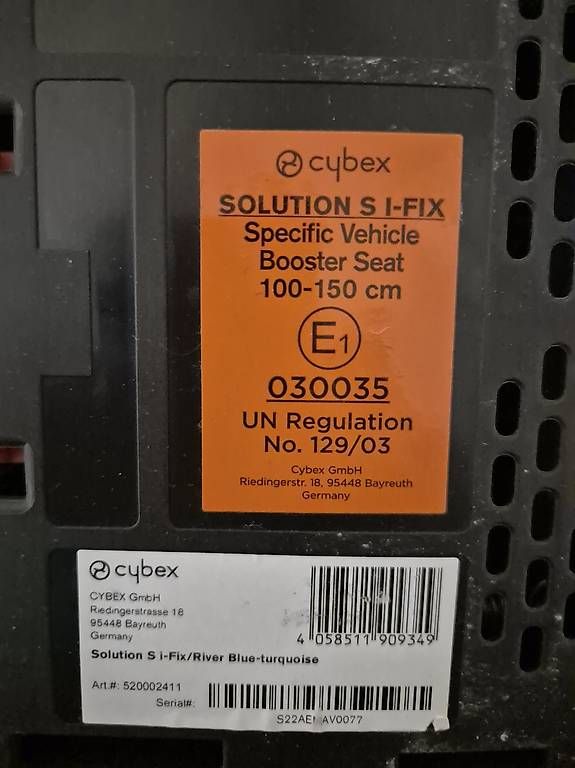 Cybex Sièges auto: CYBEX Solution S i-Fix Kinderautositz türkis – D'occasion à Arni AG par ann_q6dg 1