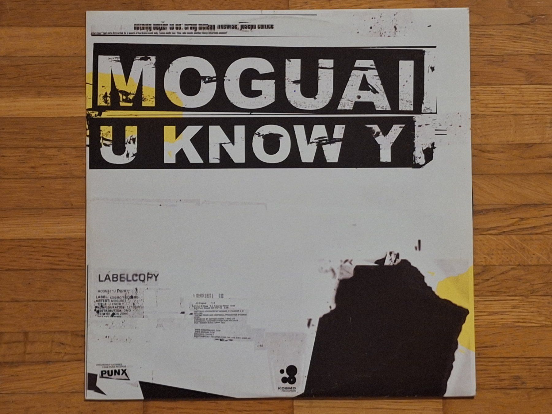 Dischi in vinile: Moguai, U Know Y - 12" Maxi DE 2002 – Nuovo (secondo la descrizione) da Oberentfelden venduto da Musicud