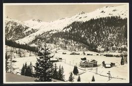 Laret, Ortsansicht mit Pension Landhaus
