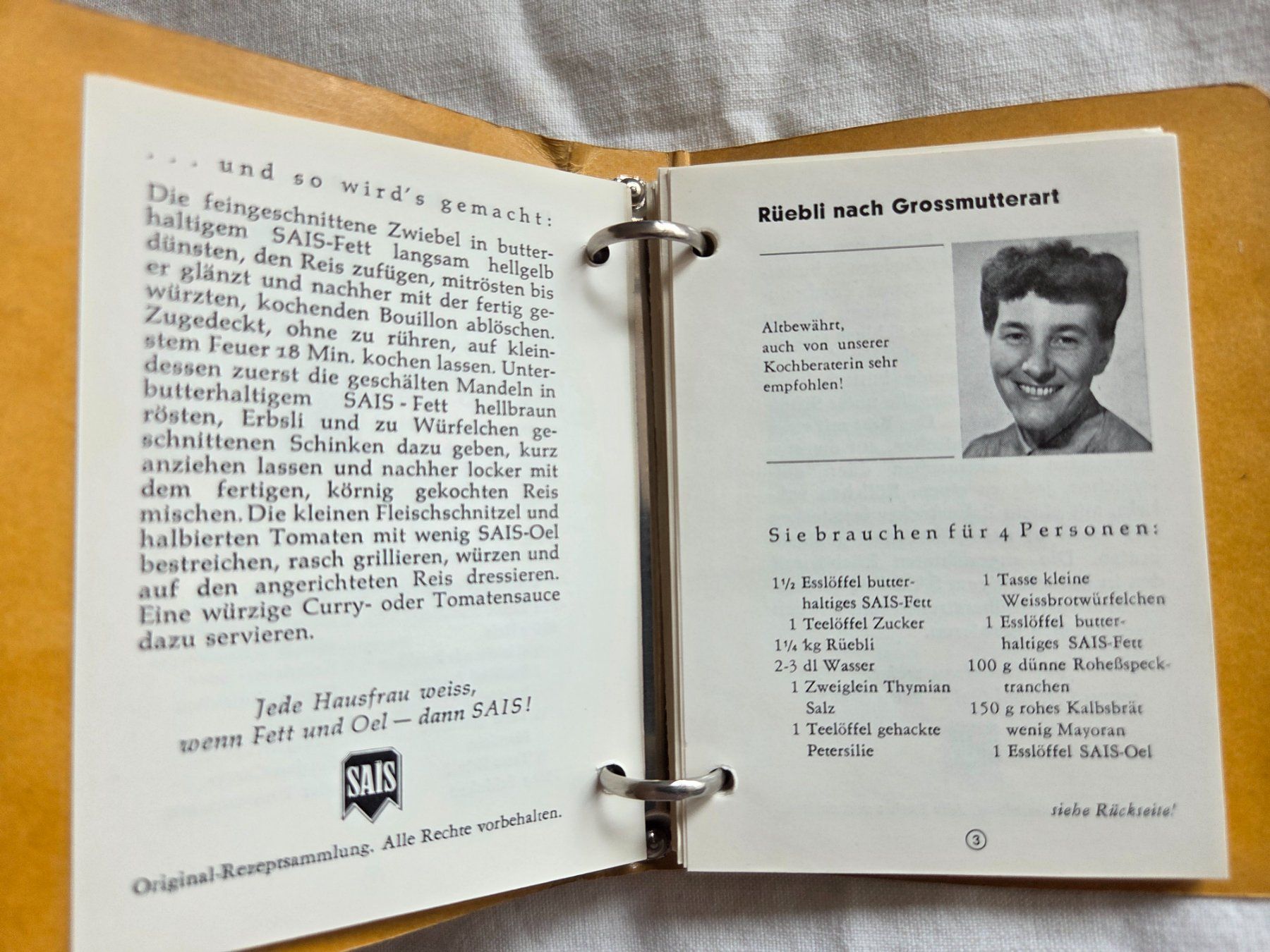 Libri: SAIS Ringbüchlein Rezepte – Usato da Bettingen venduto da Wedgetail-Eagle2 3