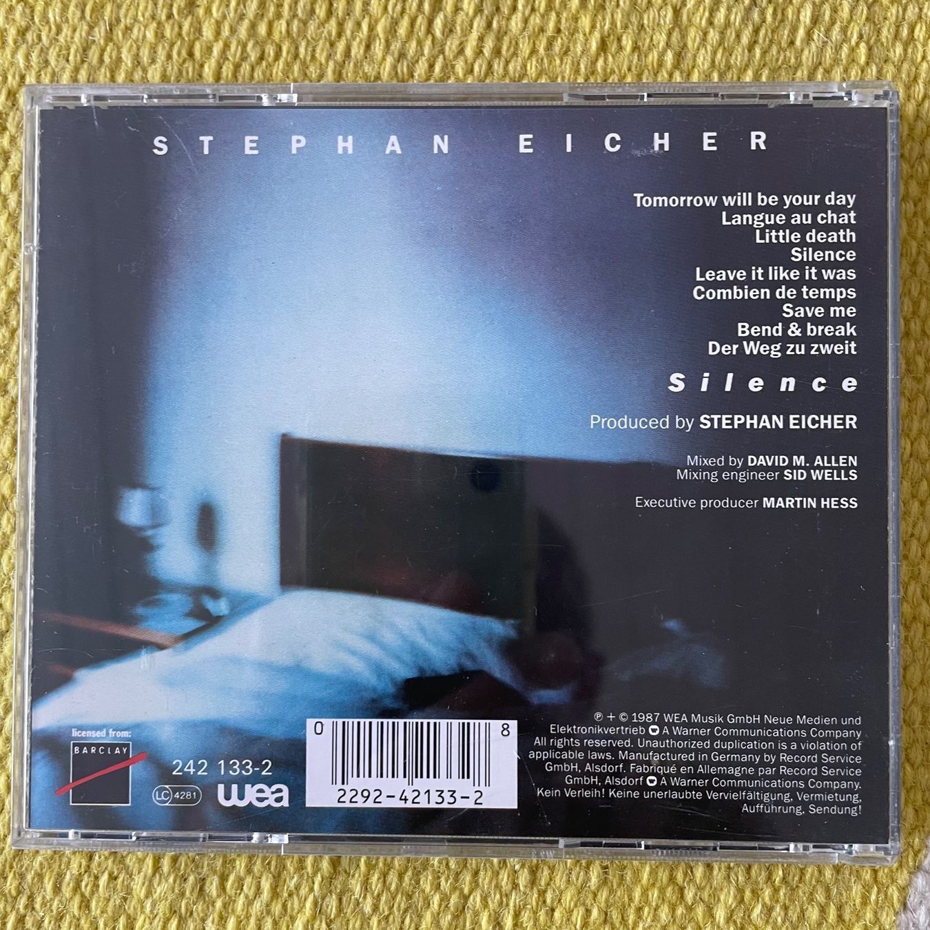 CD: STEPHAN EICHER-SILENCE – Usato da Rorschacherberg venduto da CD-Roli 1