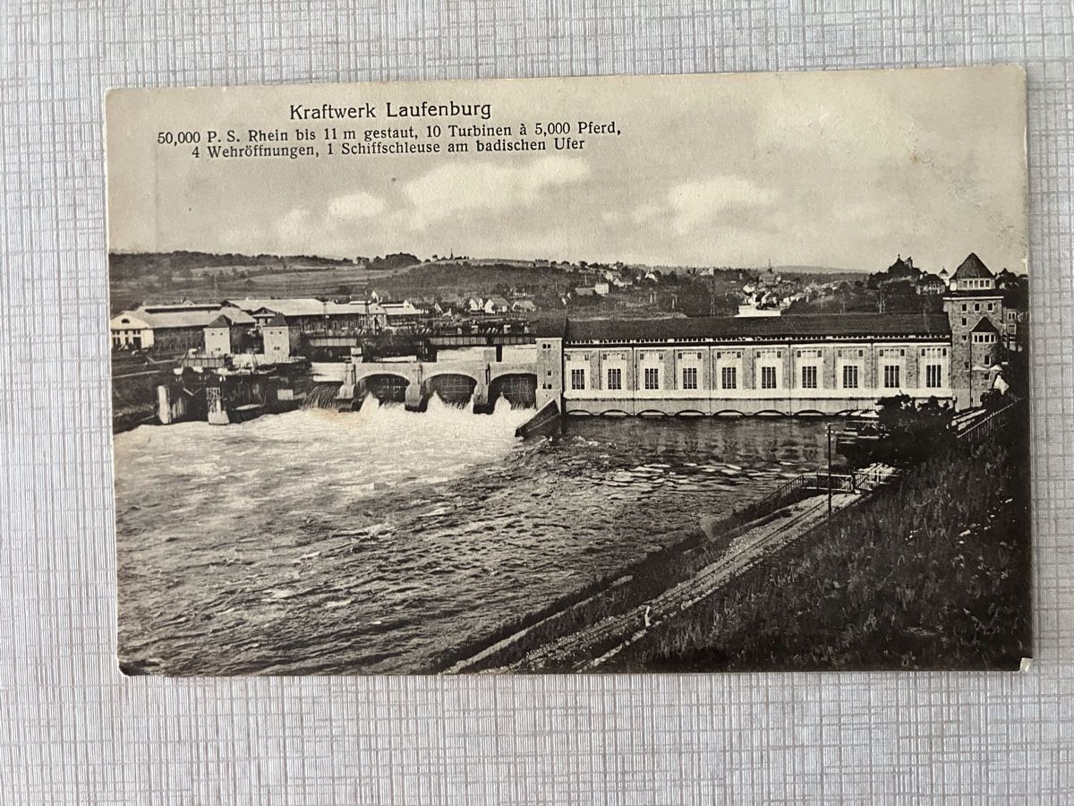 Ansichtskarten: Ansichtskarte Kraftwerk Laufenburg  – Gebraucht aus Schönenberg ZH von zottliv1