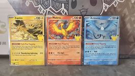Pokemon 30th Celebration Promo Moltres Articuno Zapdos EN
