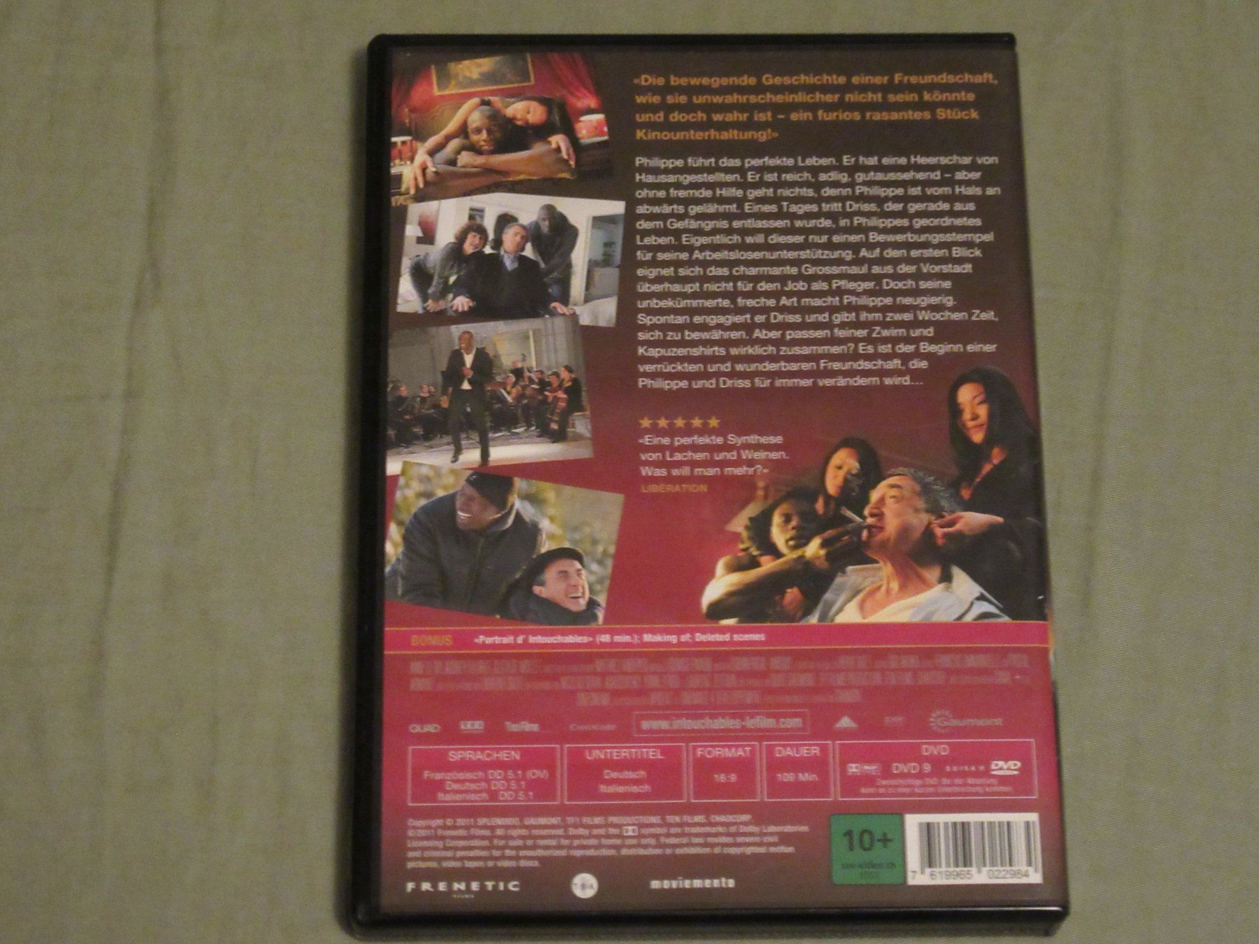 Tutti i DVDs: Intouchables - Ziemlich beste Freunde DVD Special Edition – Usato da Bern venduto da Mariana7 1