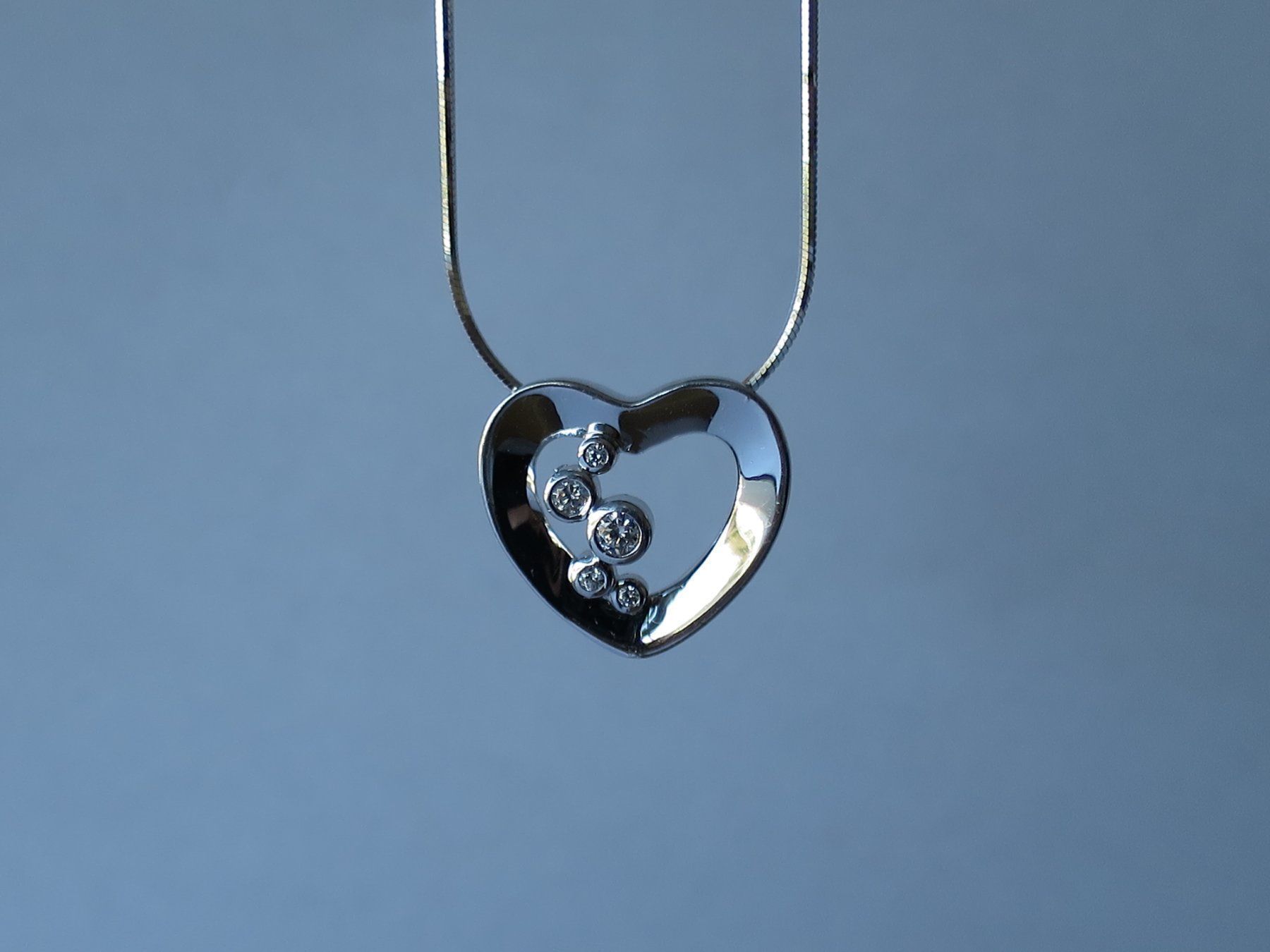 Catenine: SILBER Kette mit Zirkonia Anhänger – Nuovo (secondo la descrizione) da Thun venduto da Chrabu 1