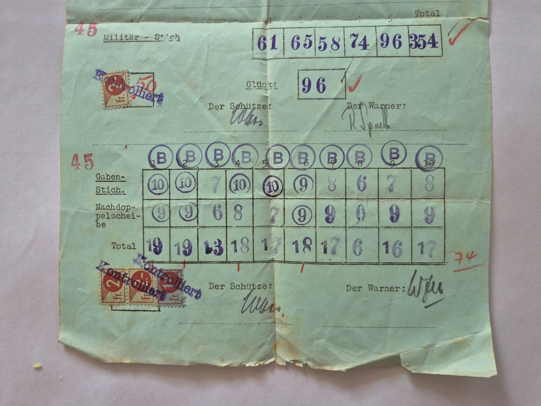 Documenti: Schiesskarte ca. 1940 – Usato da Langendorf venduto da zvonu161 2