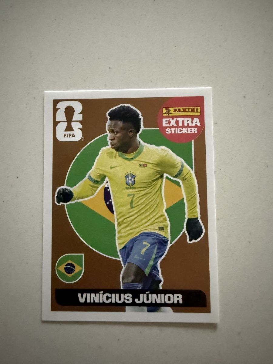 Panini Carte collezionabili: World Cup 2026 Panini - Extra Sticker Vínicius Junior – Nuovo (secondo la descrizione) da Chiggiogna venduto da TheLegend88
