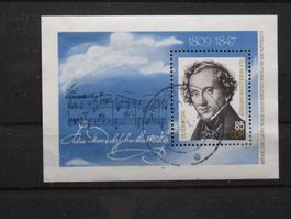 DDR 1984 Felix Mendelssohn Block 76 gest.