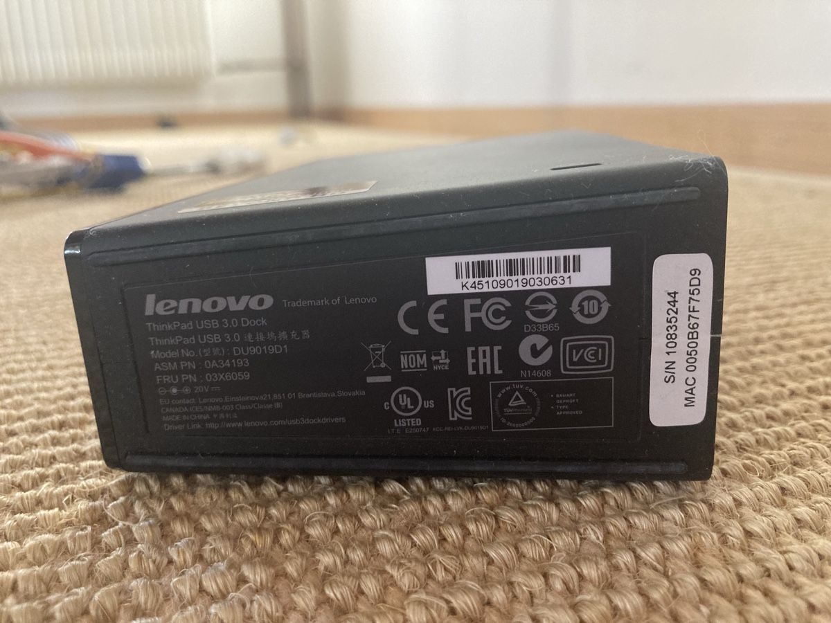 Lenovo Dockingstation: Lenovo ThinkPad USB 3.0 Dockingstation – Gebraucht aus Wichtrach von Queensparkunite 2