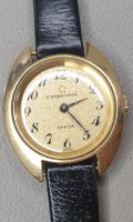 Eterna-Matic SAHIDA, Vintage, vergoldet, Lederarmband