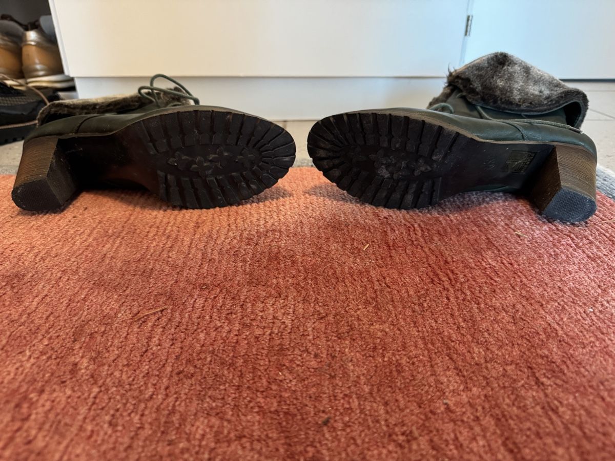 Damenschuhe: Leder Stiefel mit Absatz und Fell – Gebraucht aus Aesch BL von comven 3