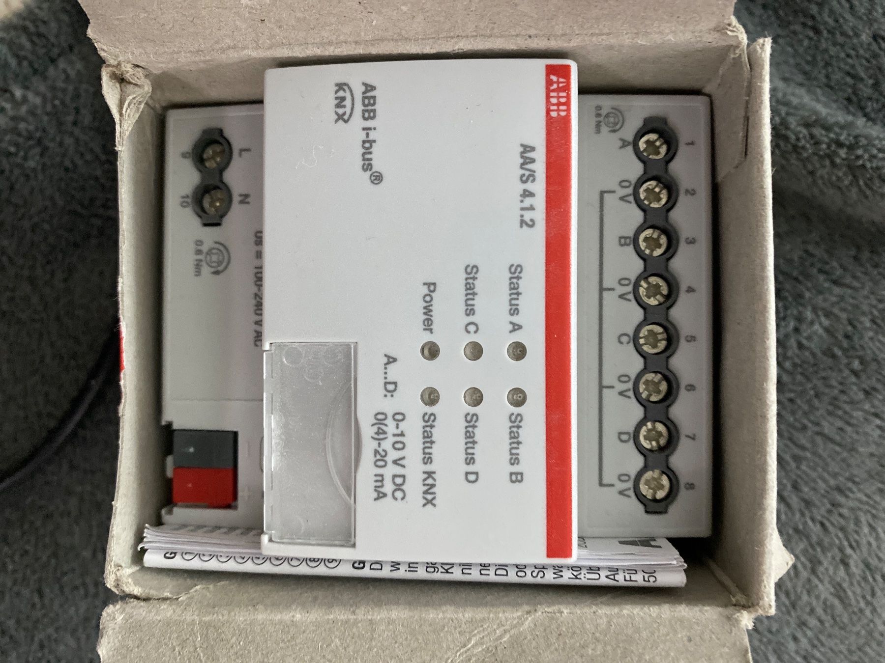 ABB Elektronikbauteile: ABB Analog Aktor 0-10V 0-20mA KNX – Gebraucht aus Brugg AG von nr1