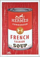 Death NYC Ltd Ed Pop Art Druck " Warhol Hermes French Soup