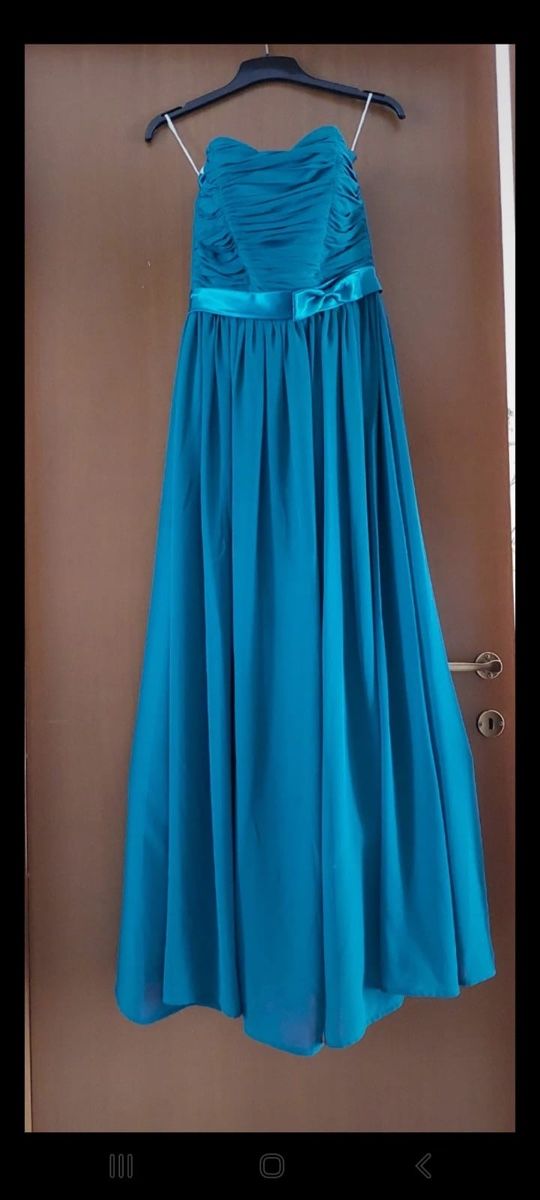 Vestiti: Vestito elegante lungo turchese – Usato da Vezia venduto da Ivan-Cincio 1