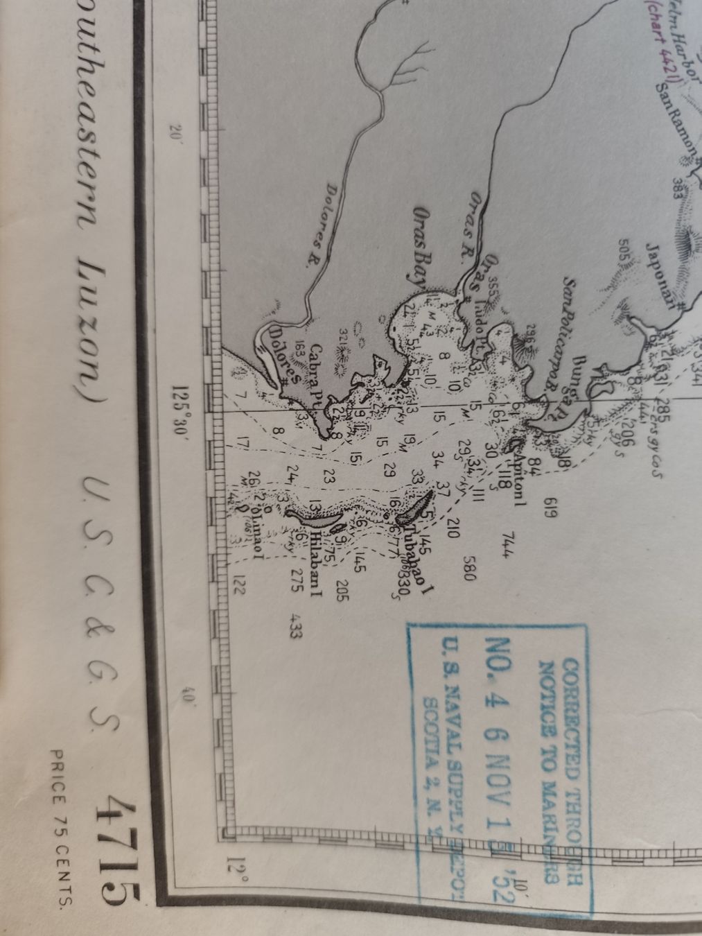 Cartine & Atlanti: Carte Marine de navigation Southeastern Luzon - 1934 – Usato da La Roche FR venduto da seashellfan 6