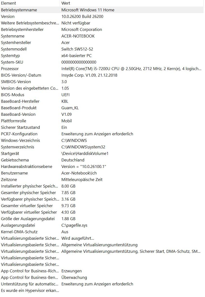 Acer Notebook: Notebook Tablet Acer 11" Touchscreen Intel i5 8GB RAM – Usato da Emmenbrücke venduto da pbi_8wvc 4