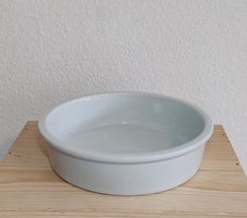 1 Keramik Blumenuntersetzer 24 cm weiss