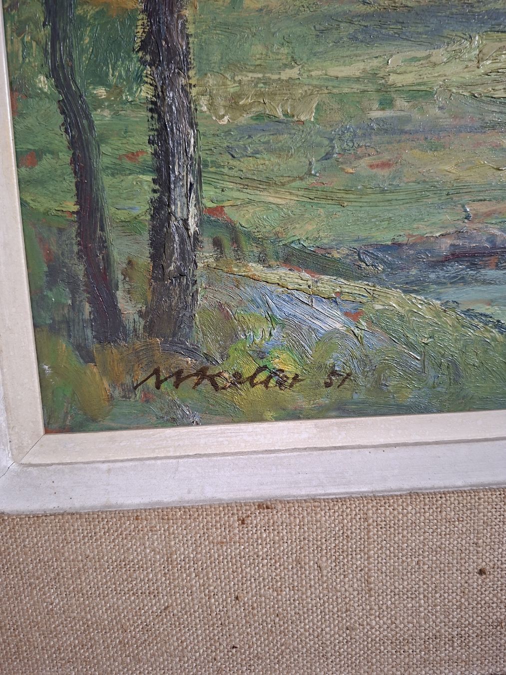 Tableaux: Ölgemäde Max Keller 1951 – D'occasion à Langenbruck par xana1234 1