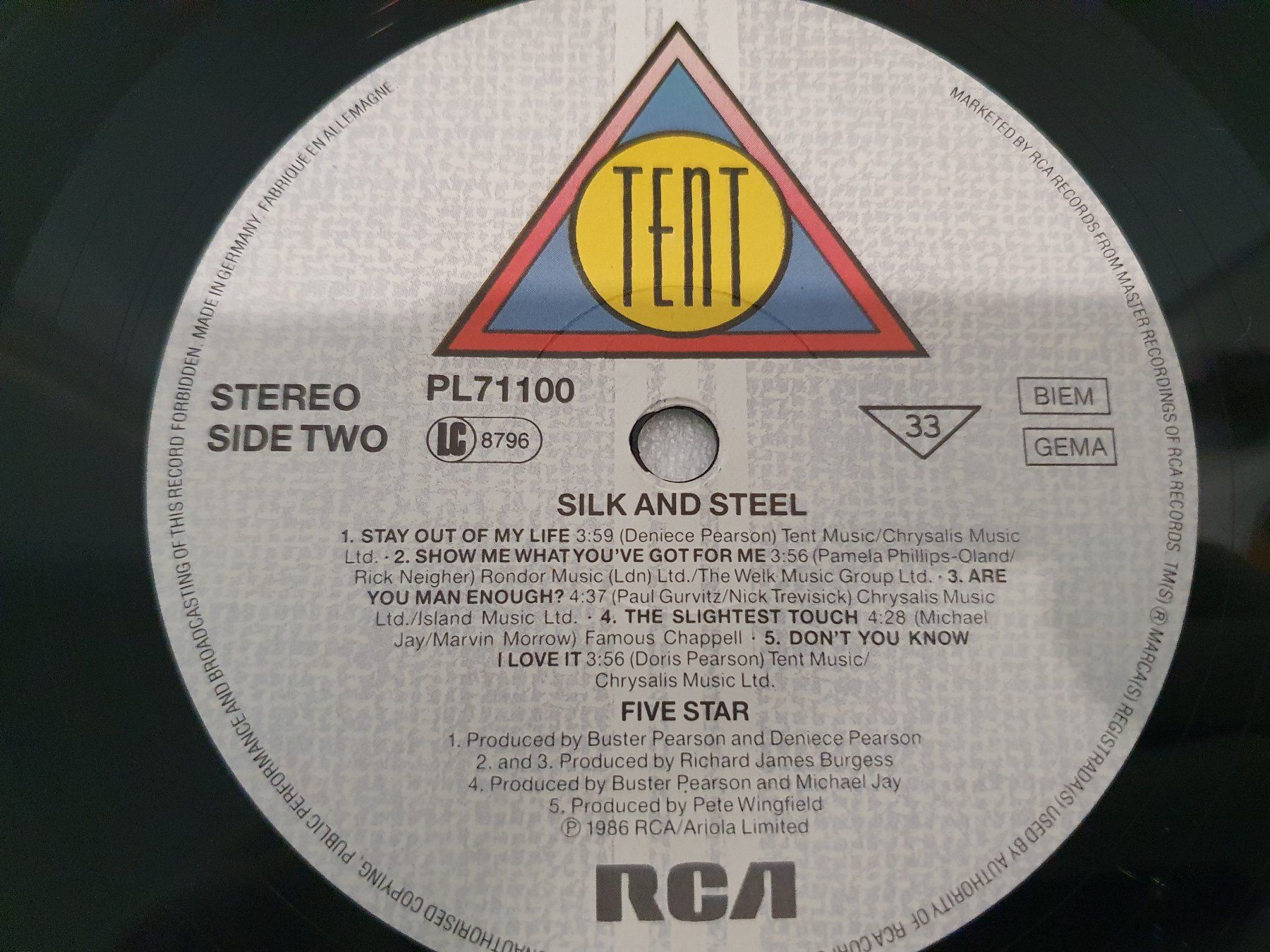 Schallplatten: 5 Star – Silk & Steel – Gebraucht aus Uster von Vinyl-Leidenschaft 5