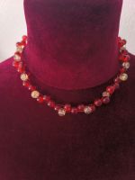 Halskette Rot Beige