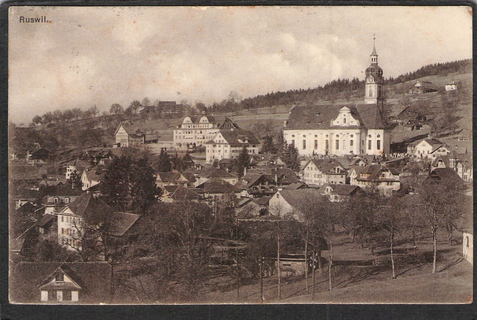 Cartoline postali: ^Ruswil LU , gel. 1919 – Usato da Reichenburg venduto da Pipo-67
