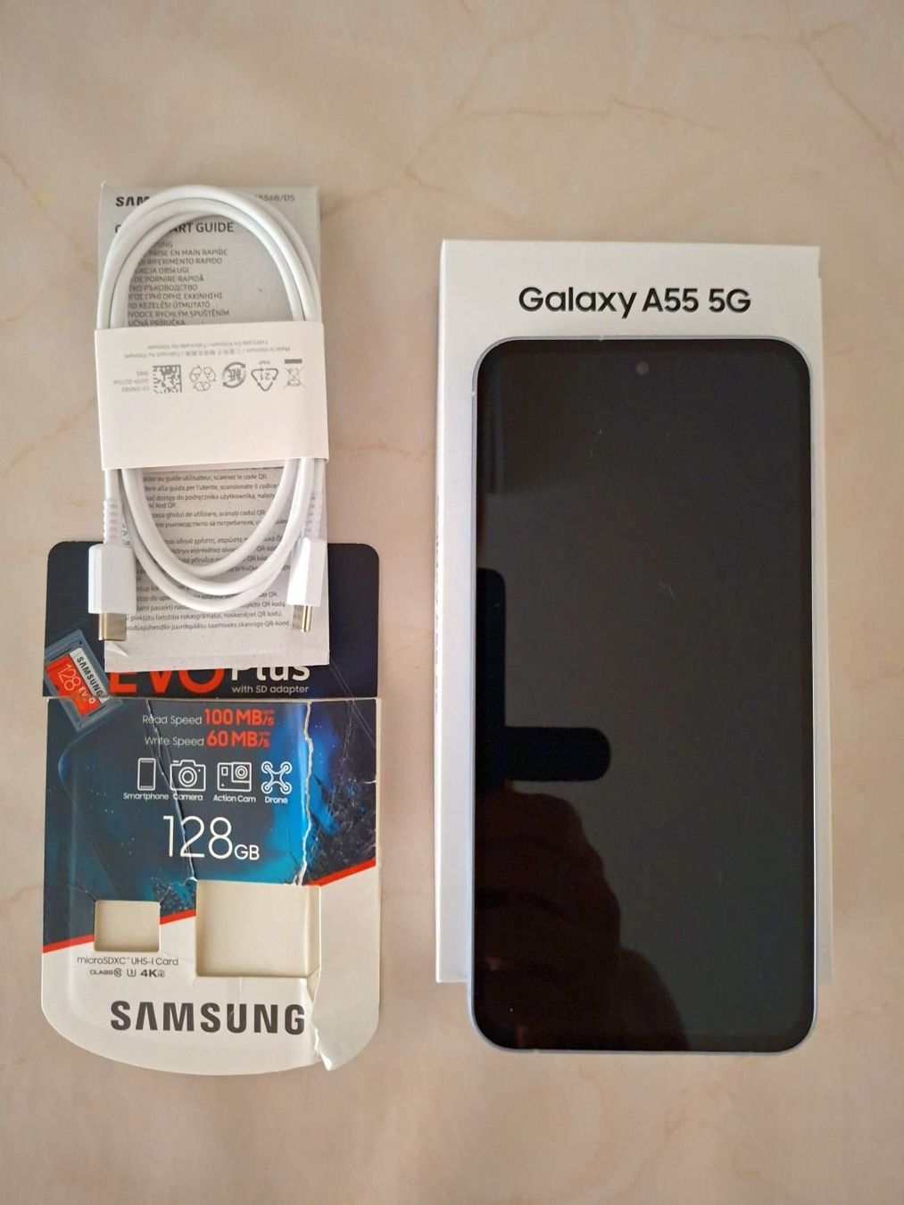 Samsung Telefoni cellulari / Smartphones: Samsung Galaxy A55 5G 128 GB + 128 GB Iceblue – Usato da St.Gallen venduto da boehnli2013 1