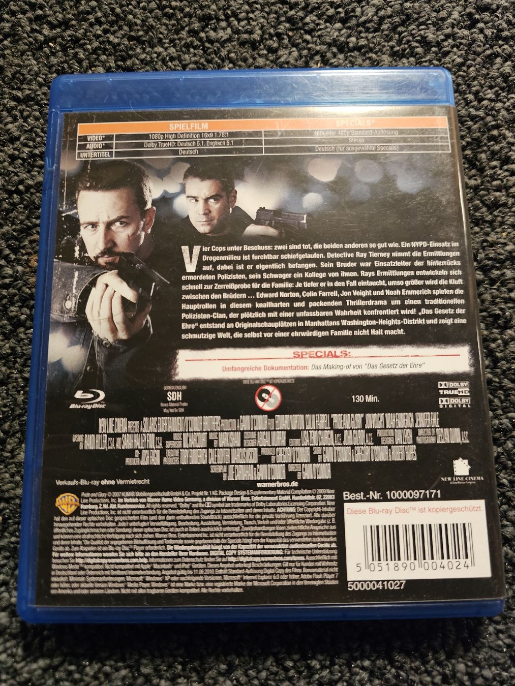 Tous les DVDs: Das Gesetz der Ehre - Blu-ray  – D'occasion à Ruswil par jan_bxl5 1