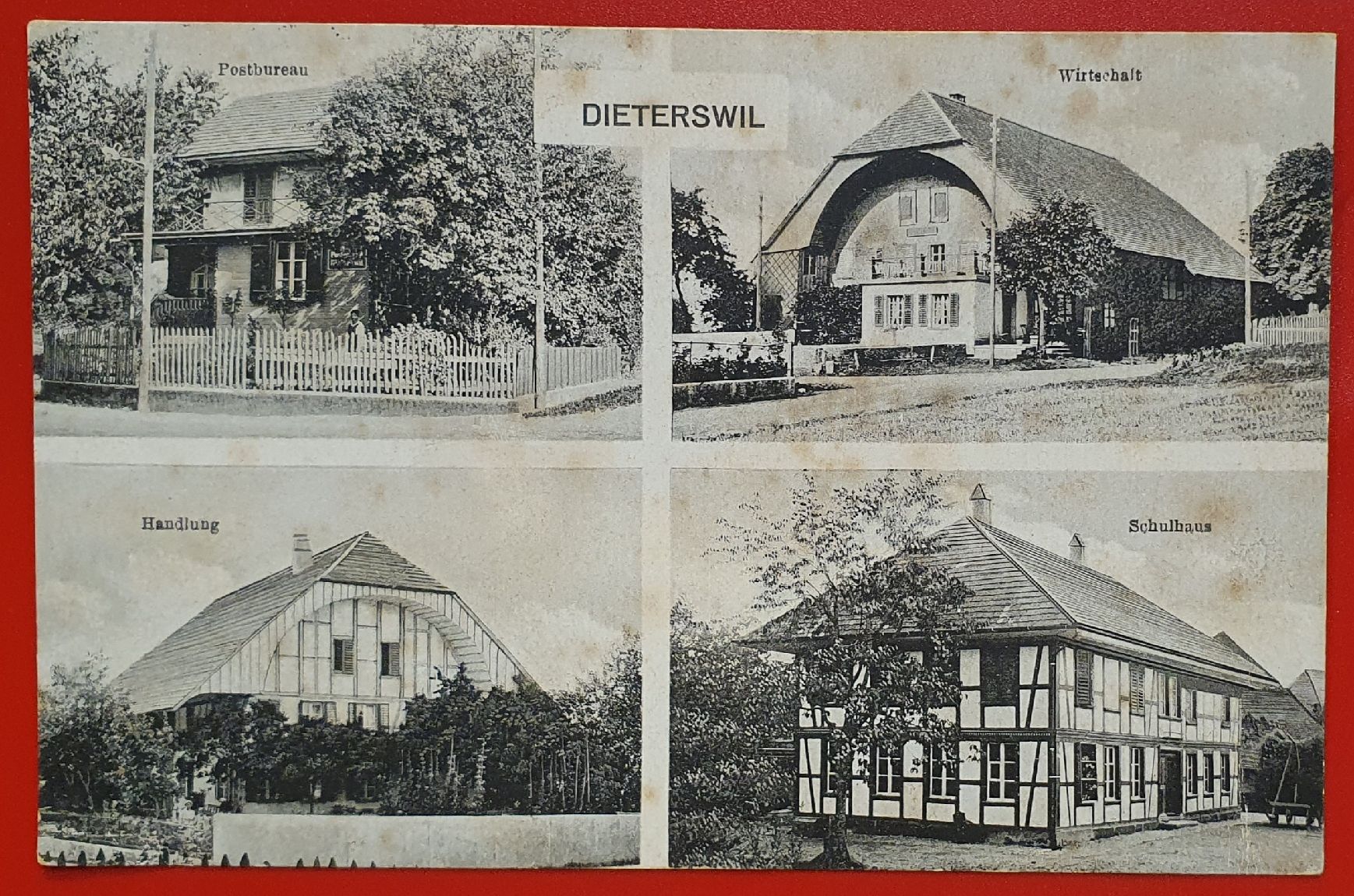 Ansichtskarten: Dieterswil 1922 - 4 Ansichten – Gebraucht aus Kreuzlingen von Rschweiz1