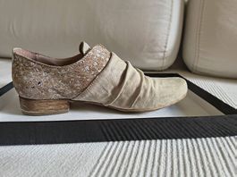 Charme Routard Leder Trotteur, Gr. 39/40 creme-beige