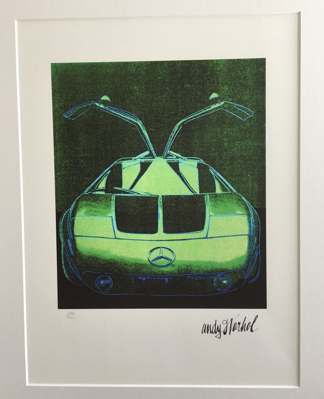 Grafiken & Lithographien: ANDY WARHOL Mercedes C111  Green/Green – Gebraucht aus Nennigkofen von Sommersonnen 2