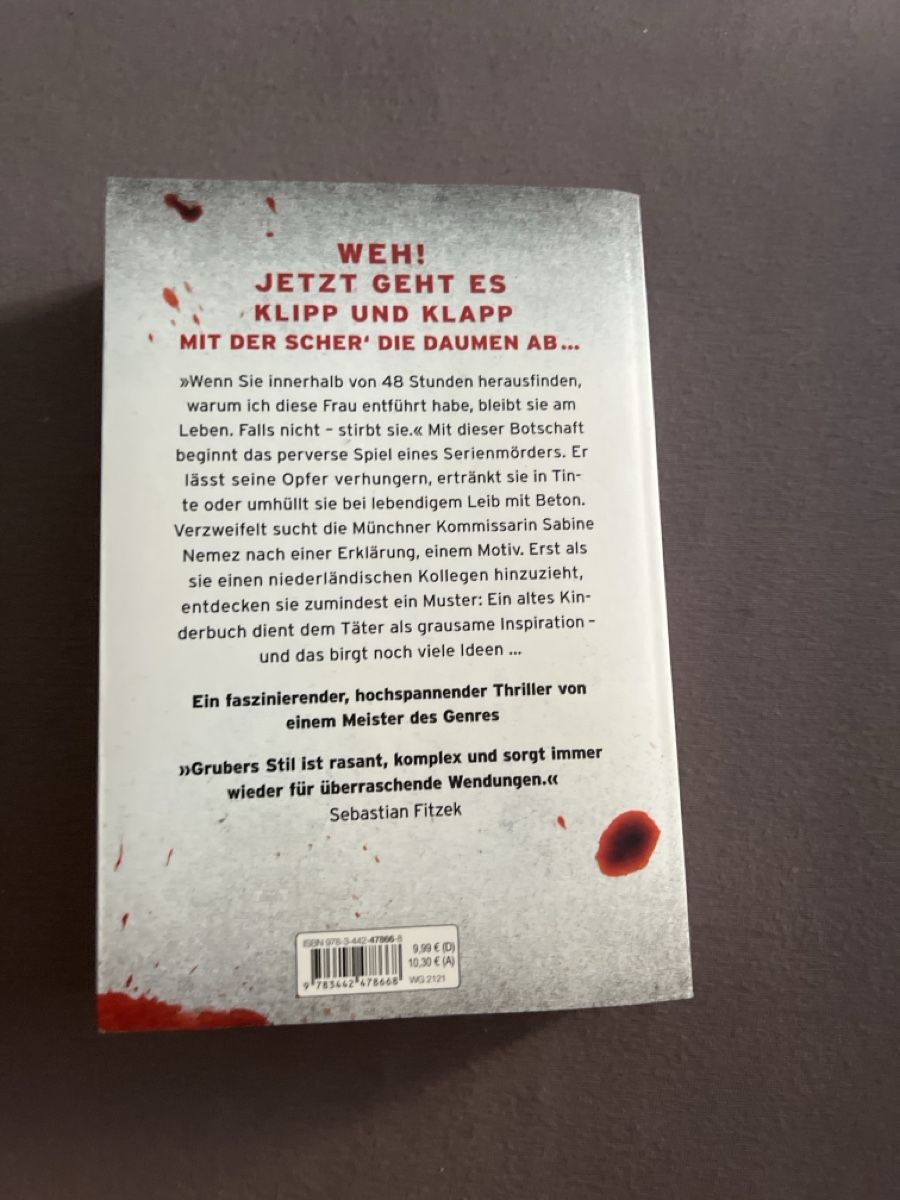 Libri: Andreas Gruber Todesfrist Thriller 🔪 – Nuovo (secondo la descrizione) da Boswil venduto da yan_5nkf 2