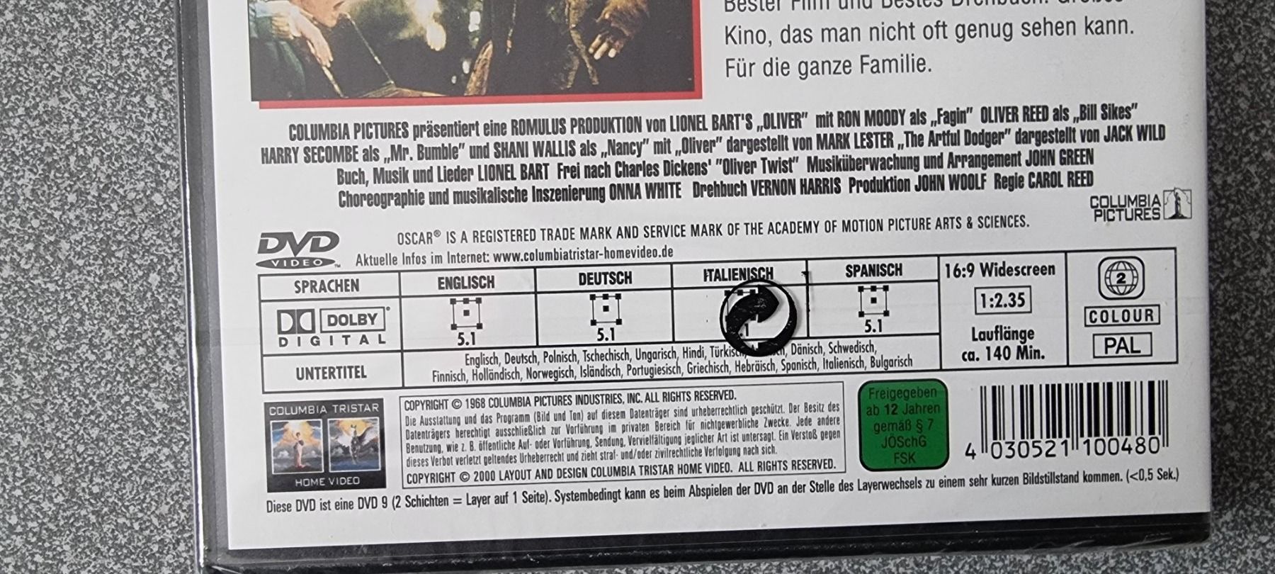Tutti i DVDs: DVD Oliver / Oliver Reed – Usato da Oetwil am See venduto da fineli2 1