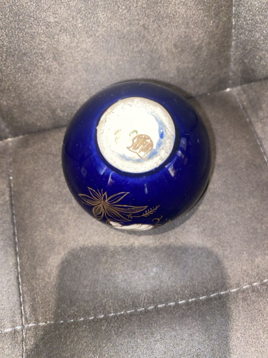 Vasen & Gefässe: Blaue Kugelvase mit Golddekor – Neu (gemäss Beschreibung) aus Wettingen von vpr_9gz6 3