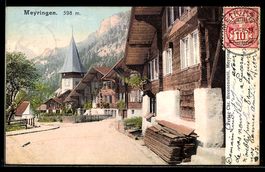 AK Meyringen, Straßenpartie mit Kirche