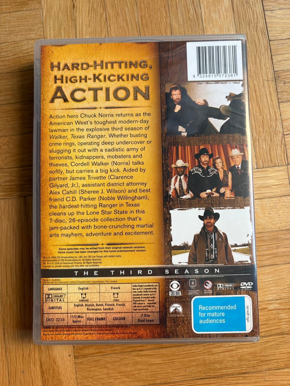 Alle DVDs: Walker, Texas Ranger - The Third Season - DVD – Gebraucht aus Zürich von Malcom 5