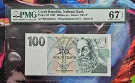 Czech Republic 100 Korun 1997 PMG 67