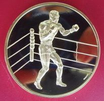 Auszeichnung Medaille für BOXER - goldfarben - PP - 50 mm