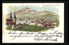 Litho Luzern, Wo ist der Löwe von Luzer