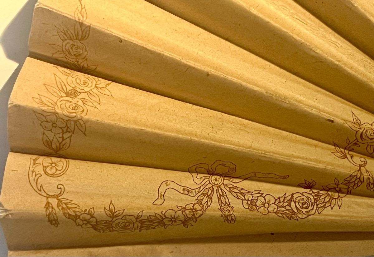 Alle Dekorationen: Éventail 1900, décor impression, carton et papier, raffiné – Gebraucht aus Genève von DELIRBEADS 6