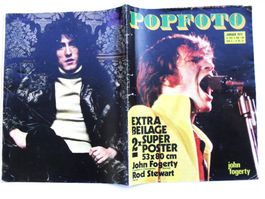 JOHN FOGERTY & ROD STEWART POSTER (53 x 80 cm) POP FOTO 1972
