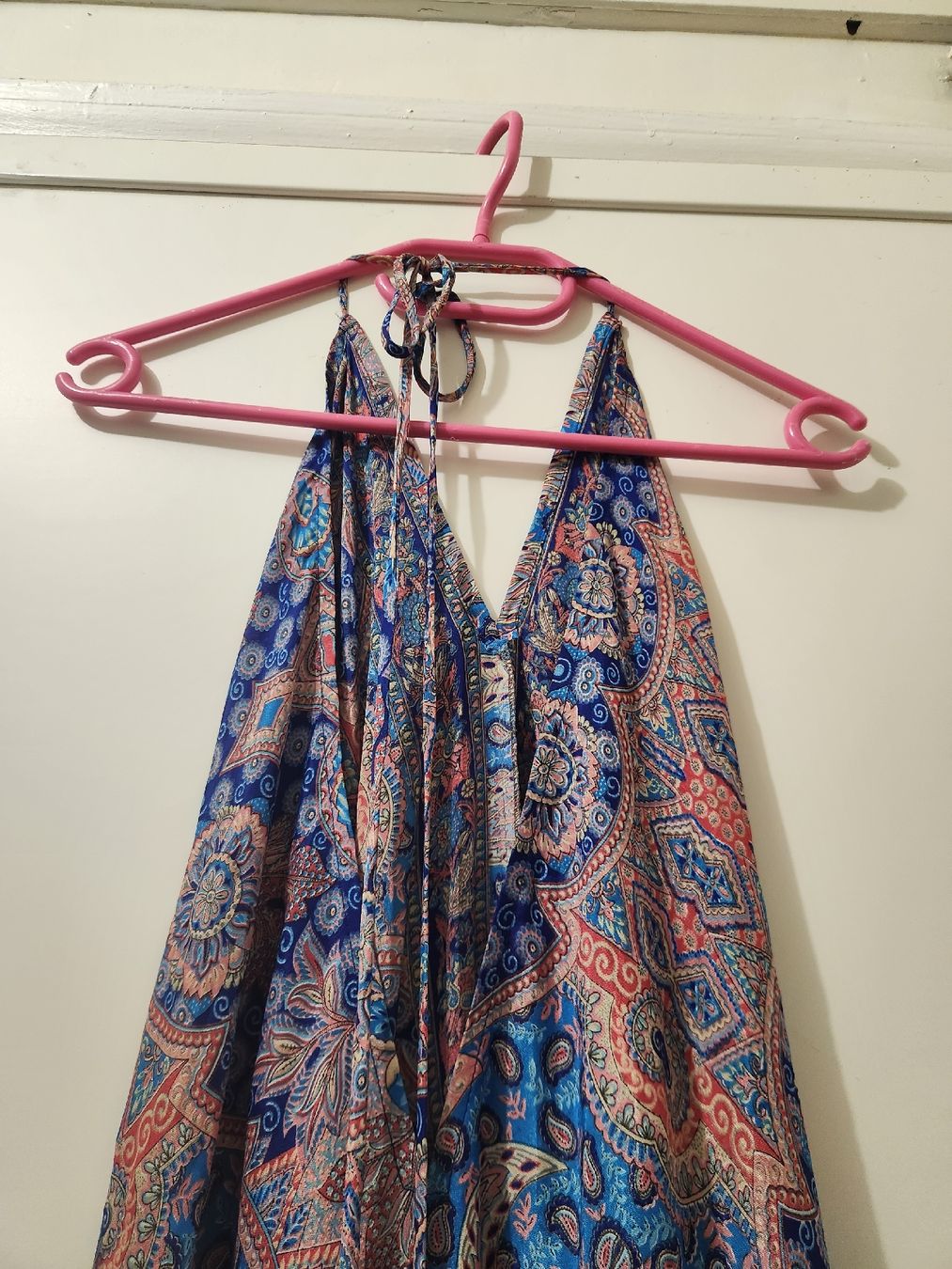 Kleider: Robe longue imprimée DEEPTI S.C. 70% soie, taille unique – Gebraucht aus Niedergösgen von Eva2410 3
