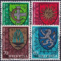 1980, J273-J276 (Pro Juventute) Satz mit Ersttags-Stempel.